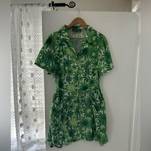 Princess Highway Leafy Green Dress